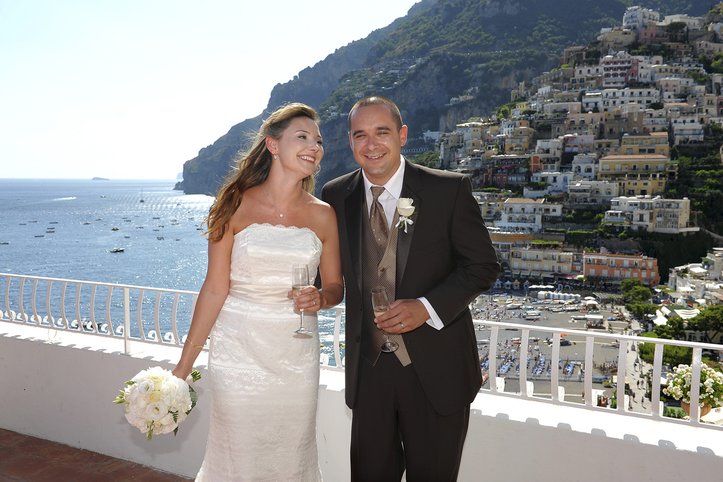 <p>Sara and Chris, Positano symbolic wedding</p>